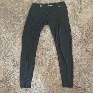 Smartwool Charcoal Gray Merino Wool Base Layer Bottoms